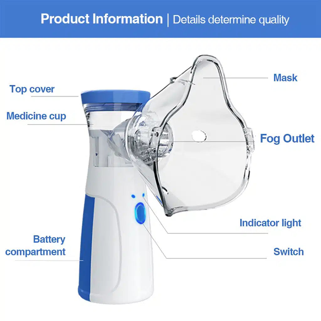 Portable Ultrasonic Rechargeable Mesh Nebulizer Machine